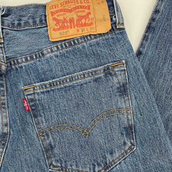 Vintage Men's Levi 501 Jeans, Button Fly, Tag Sz. 31/30 *(Actual 28/28.5)* 90s - Picture 7 of 8